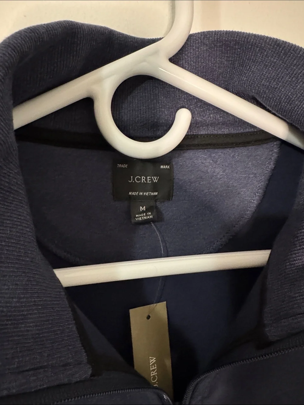 J. Crew Men’s Medium Midnight/Lighter Navy Blue Track Jacket NWT